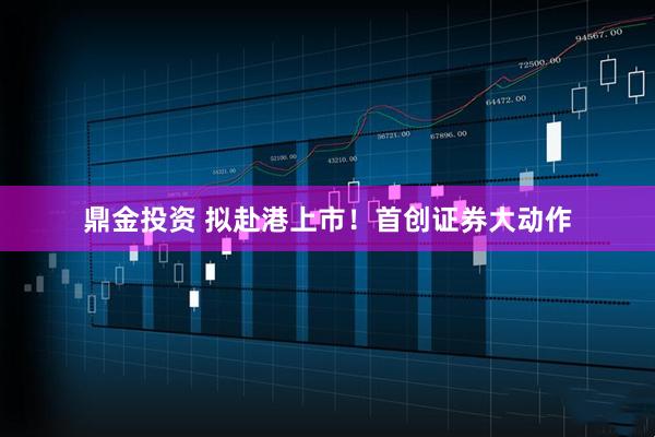 鼎金投资 拟赴港上市！首创证券大动作