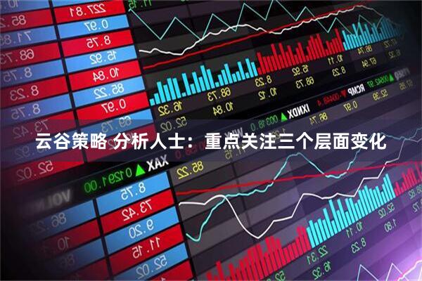 云谷策略 分析人士：重点关注三个层面变化